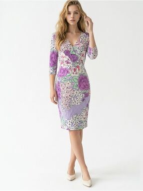 Etro Floral Print Silk Dress